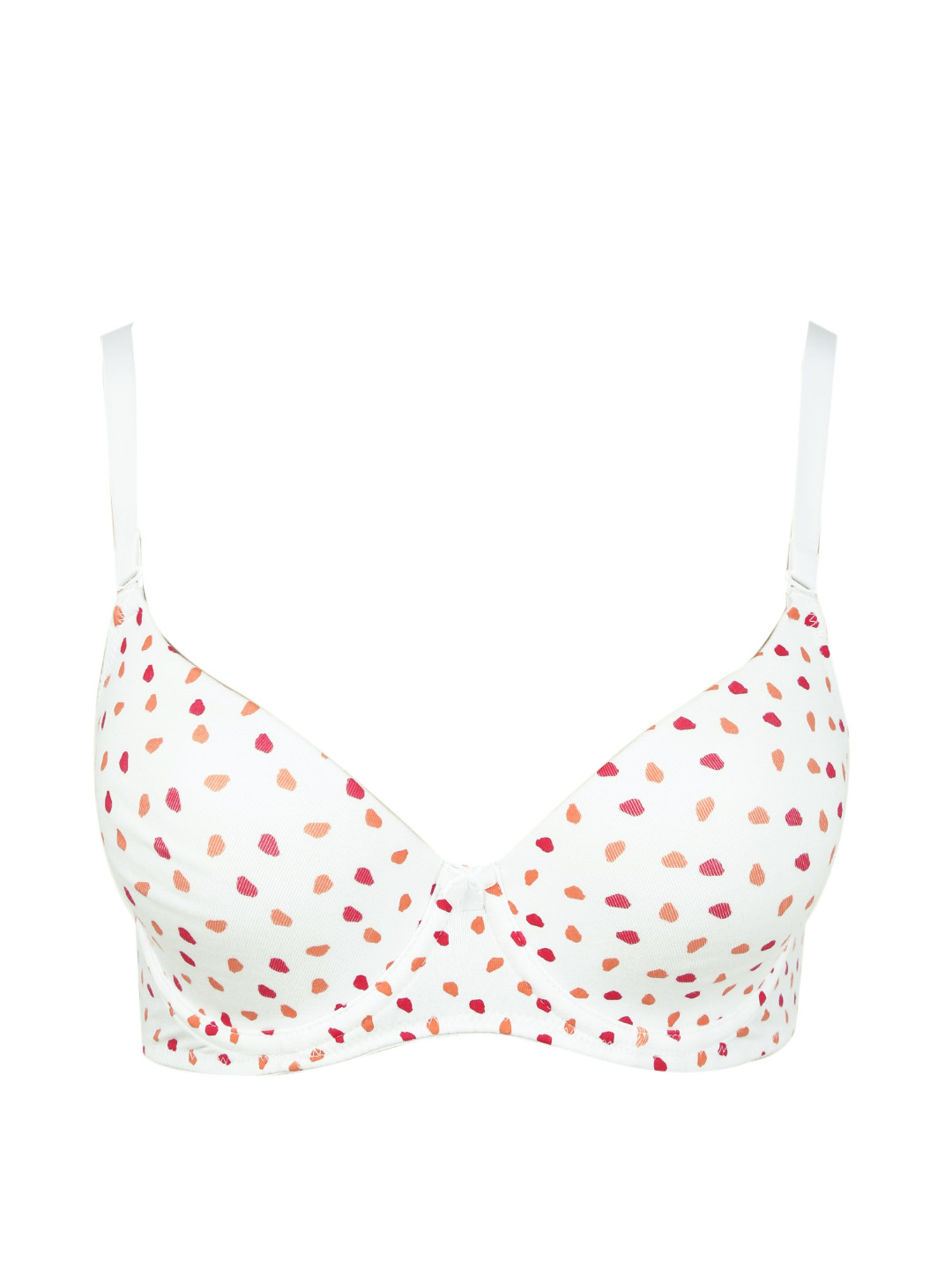 Buy Jockey White Printed Underwired Lightly Padded T Shirt Bra 1245