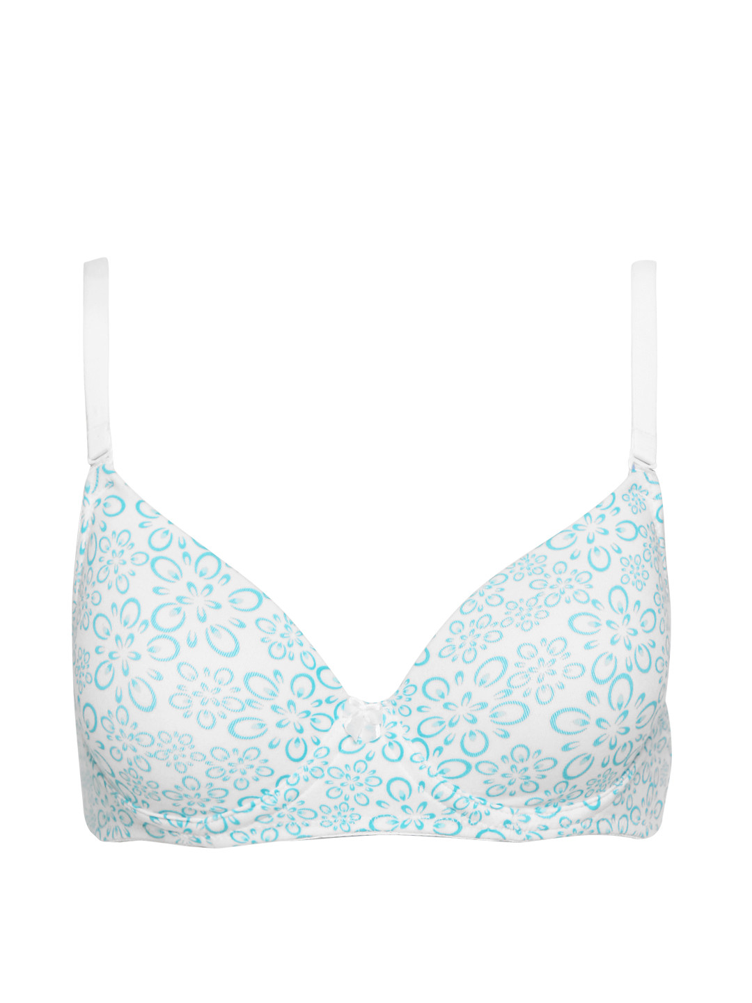 Buy Jockey White Printed Underwired Lightly Padded T Shirt Bra 1245
