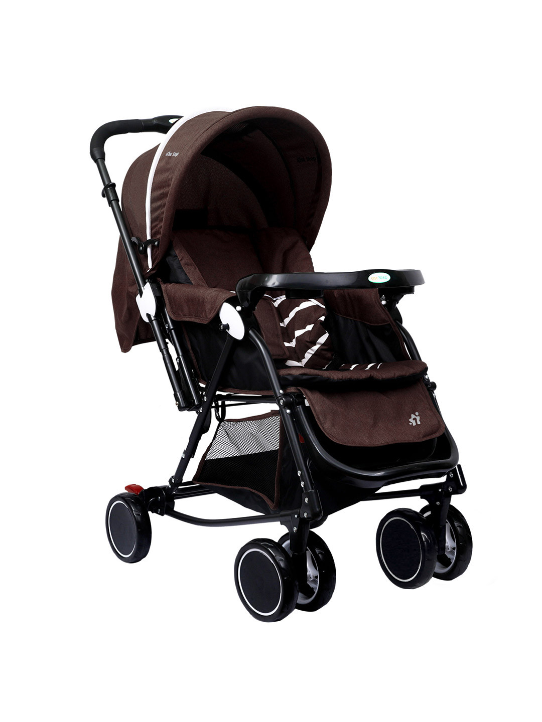 Buy 1st Step Kids Brown Stroller With 5 Point Harness And Reversible