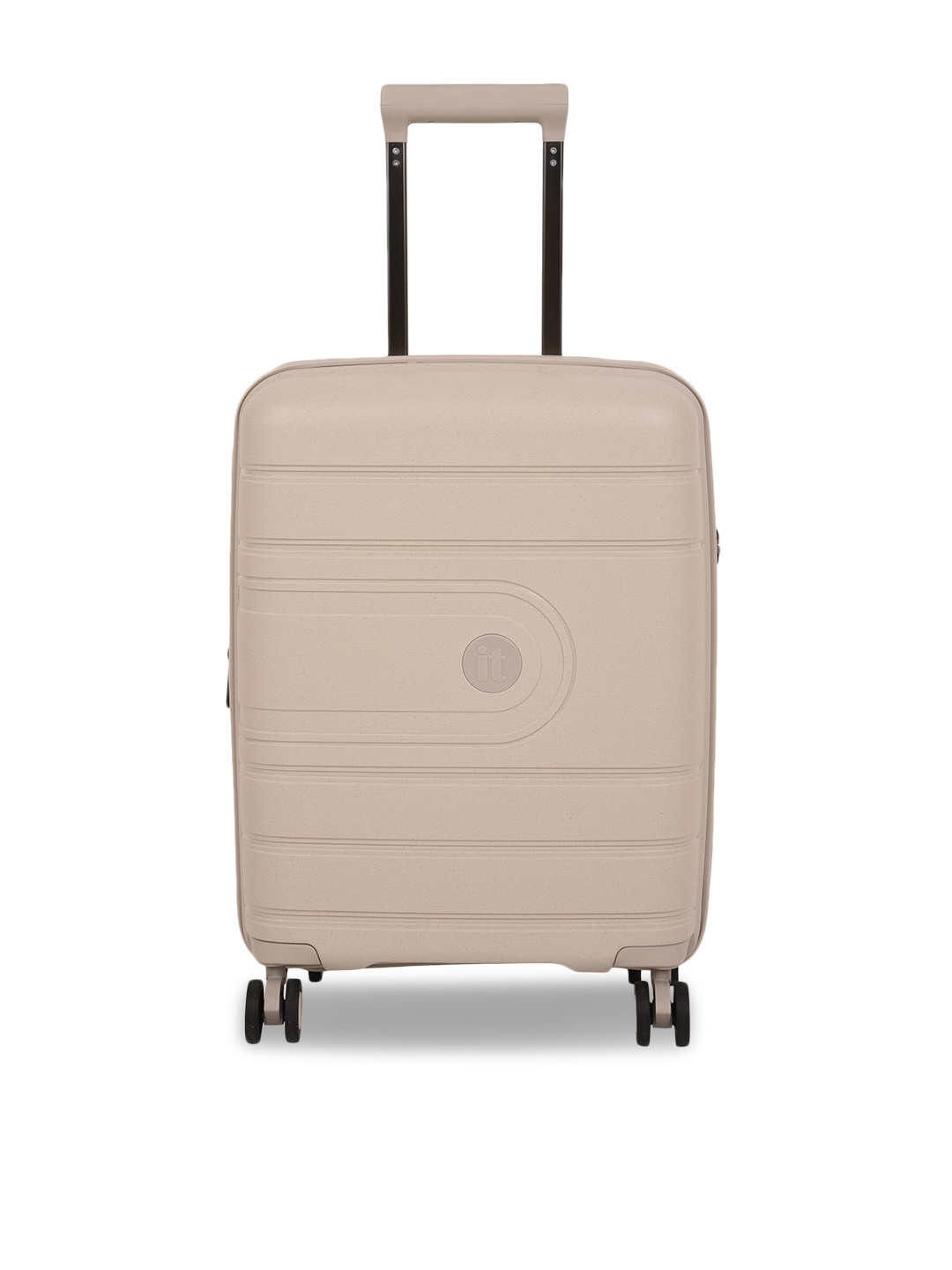 Buy IT Luggage Beige Solid Hard Sided Large Trolley Suitcase Trolley Bag for Unisex 18661132