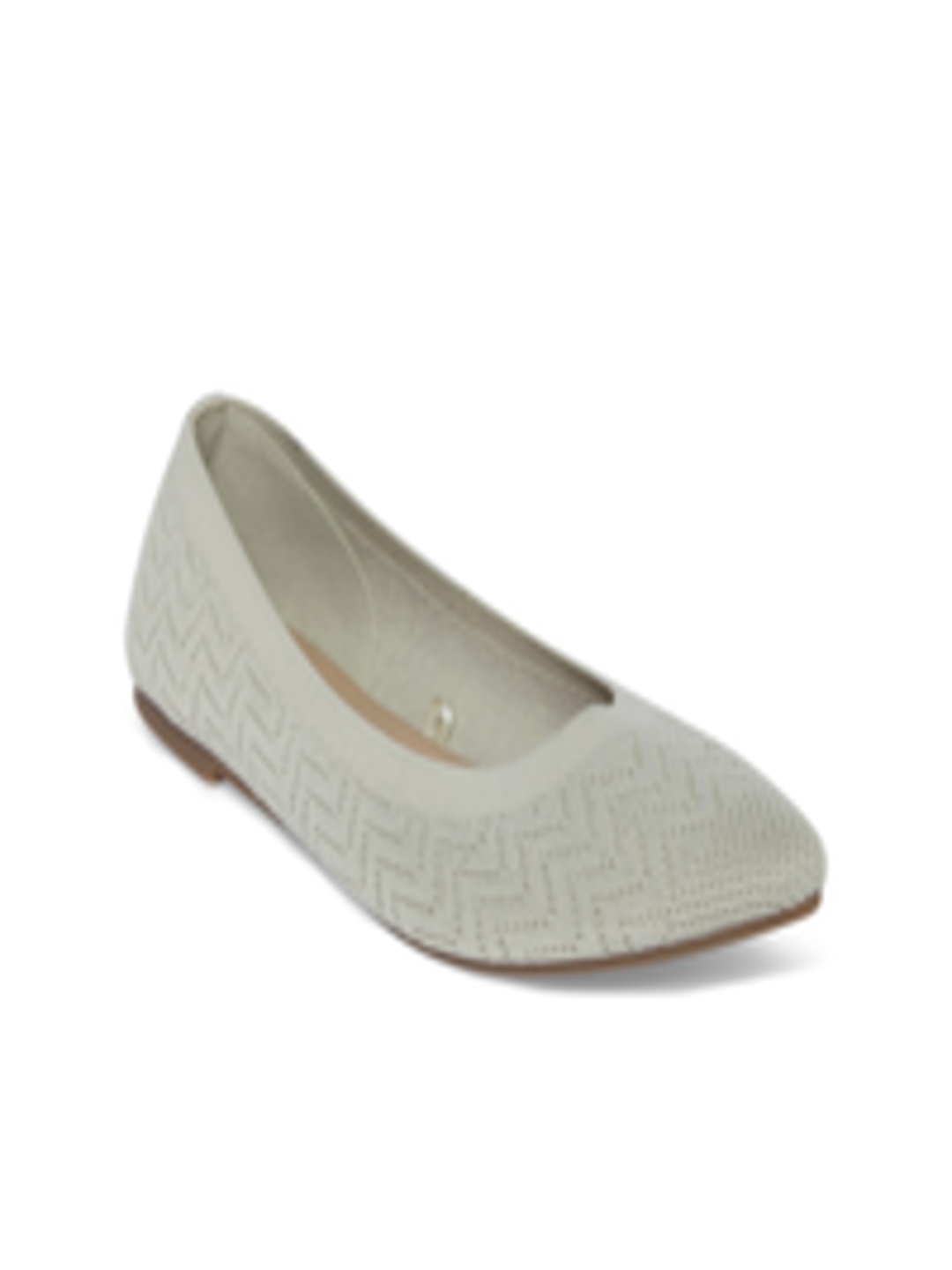 Buy Forever Glam By Pantaloons Women Off White Ballerinas Flats - Flats ...