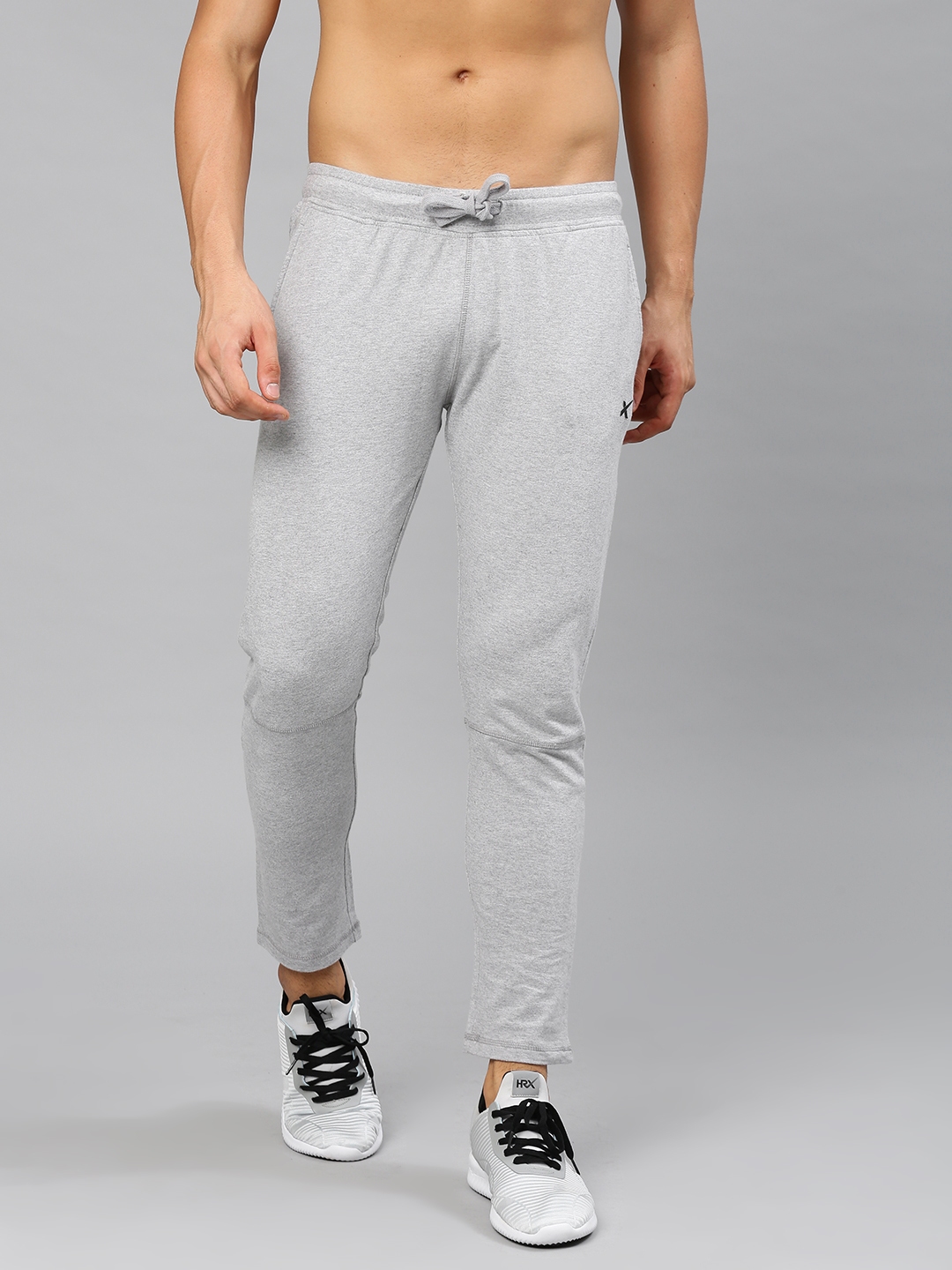 hrx grey track pants