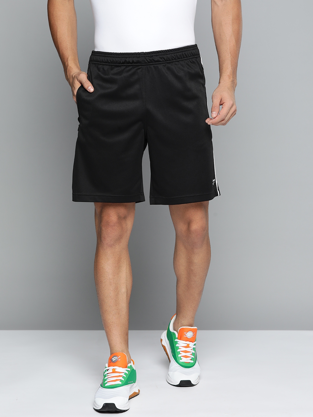 Buy Reebok Men Black Solid Training Or Gym Sports Shorts - Shorts for ...