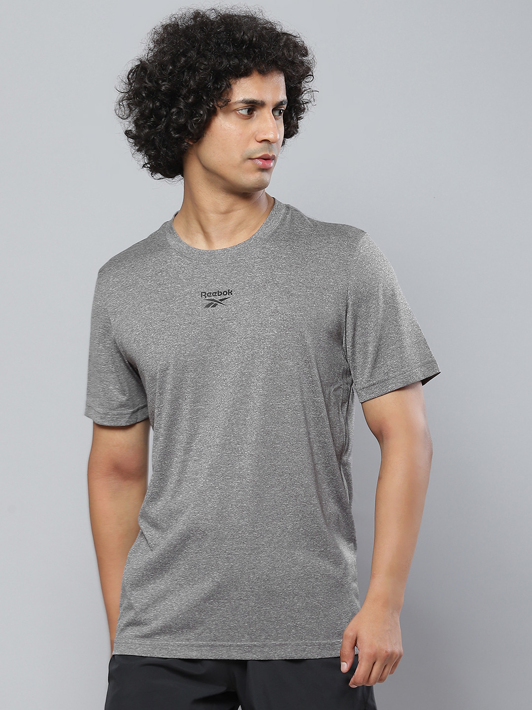 Fear Of God Men Grey T-Shirt With Eternal Print On The Front And Logo Patch On The Back In Cotton Man