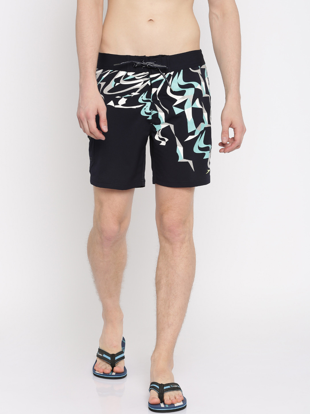 Buy Speedo Navy Printed Swim Shorts 8078697737 Swimwear for Men