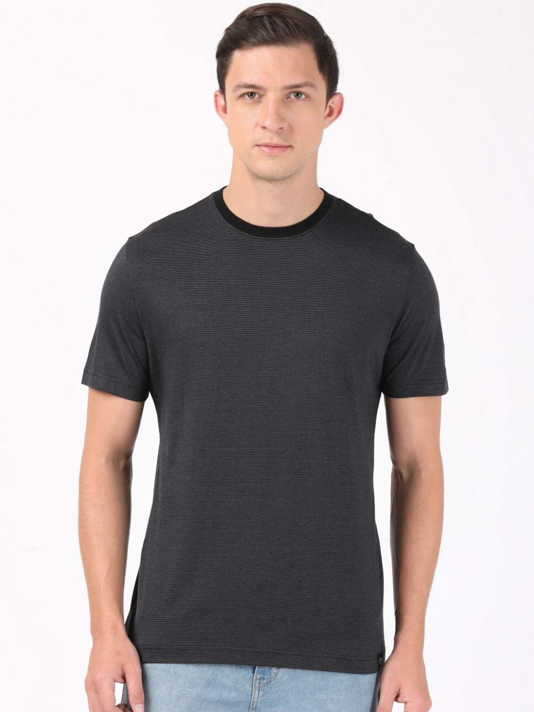 Buy Jockey Men Black Applique T Shirt - Tshirts for Men 18676236 | Myntra