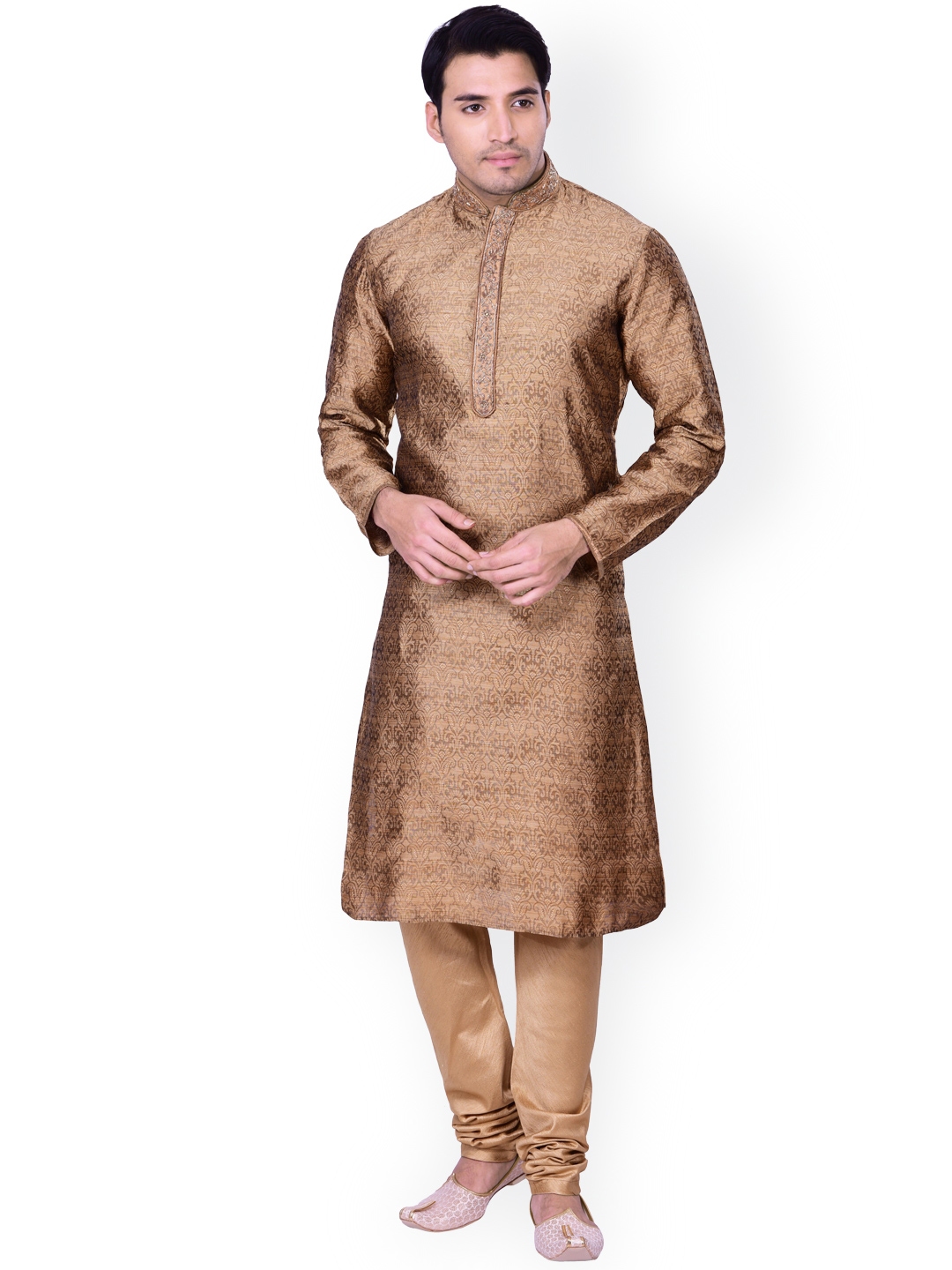 manyavar brown kurta