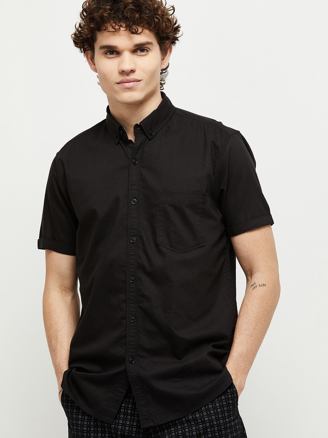 Buy Max Men Black Casual Shirt - Shirts for Men 18681052 | Myntra