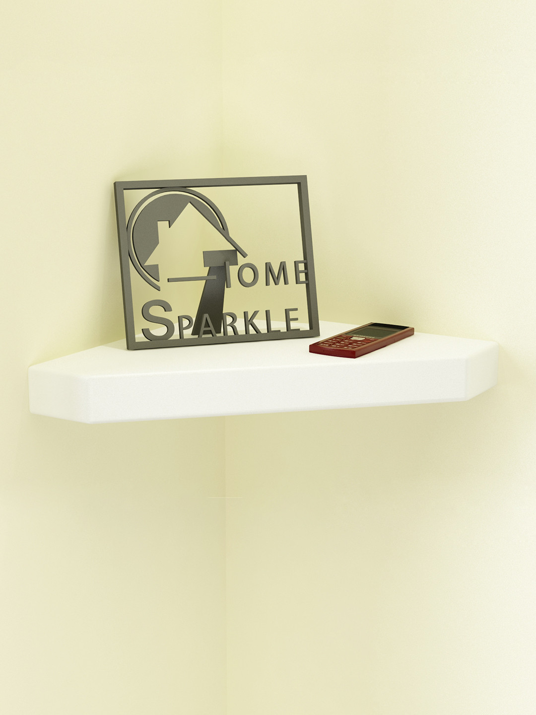 Buy Home Sparkle White Corner Wall Shelf Wall Shelves for Unisex