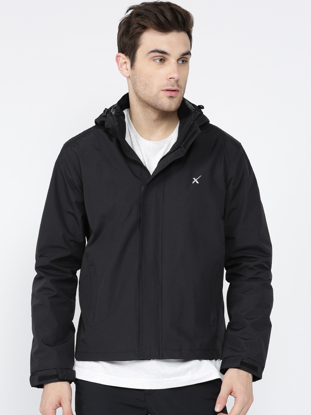 Buy HRX By Hrithik Roshan Men Black Solid Sporty Jacket With Detachable