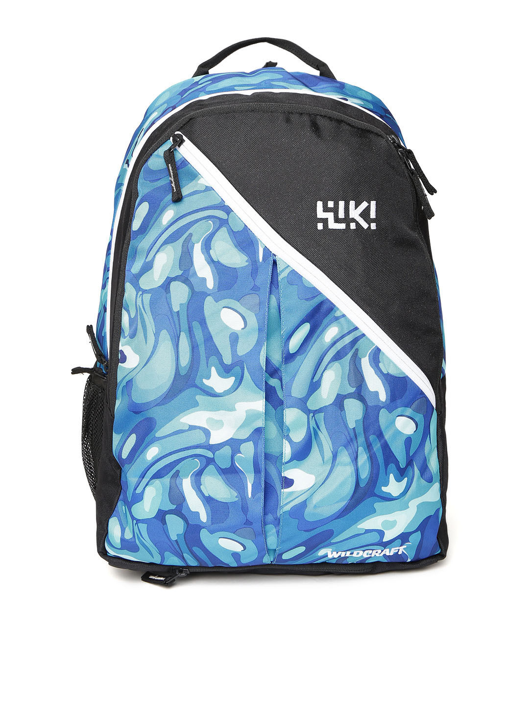 Buy Wildcraft Unisex Blue & Black Volcano Graphic Print Backpack ...