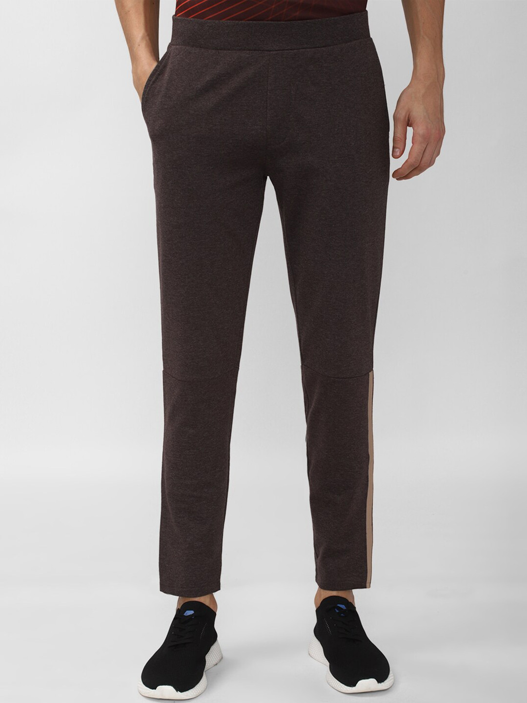 Buy Peter England Men Brown Solid Track Pants Track Pants for Men