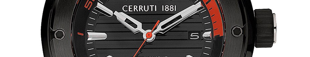 Buy Cerruti 1881 Men Silver Toned Dial & Black Straps Analogue Watch ...