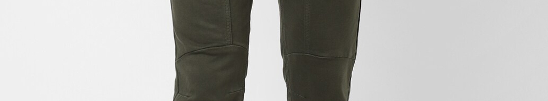 Buy Street Armor By Pantaloons Men Olive Green Jogger Jeans - Jeans for ...