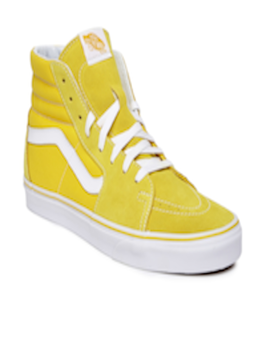 Buy Vans Unisex Yellow Solid High Top Skate Shoes - Casual Shoes for