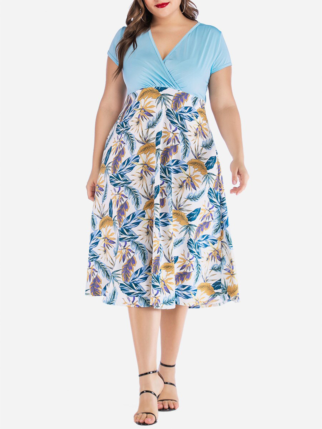 Buy URBANIC Blue Floral Dress Dresses for Women 18702626 Myntra