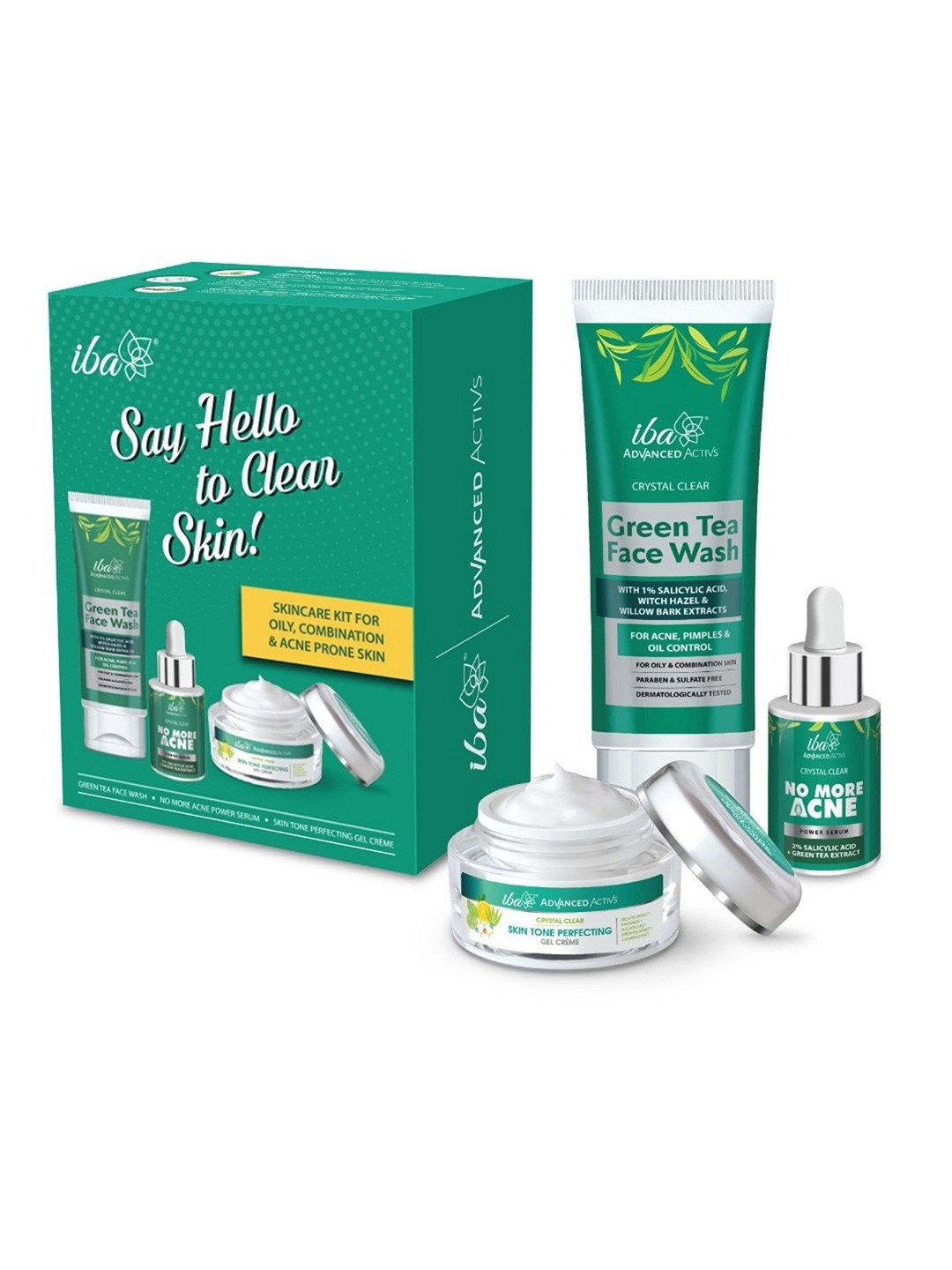 Buy Iba Say Hello To Clear Skin Kit Face Wash, Serum, Moisturizer With
