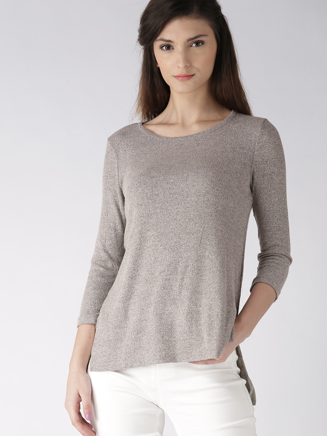 Buy FOREVER 21 Women Beige Solid Top Tops for Women 1872096 Myntra