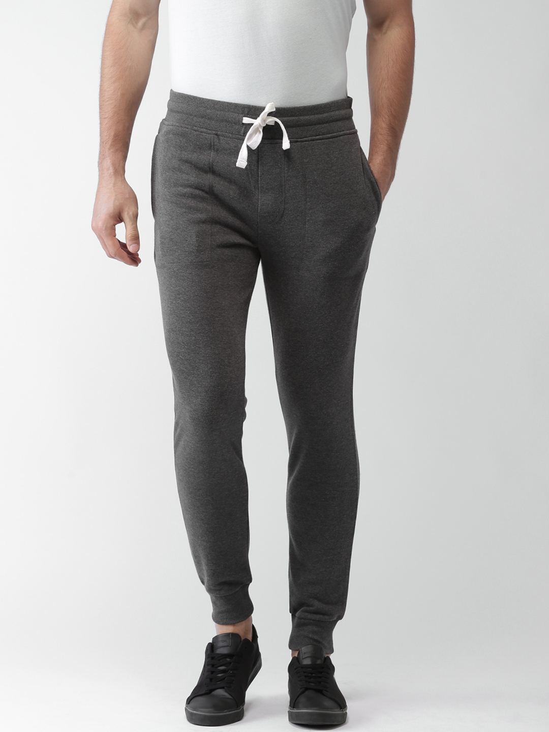 washed charcoal joggers