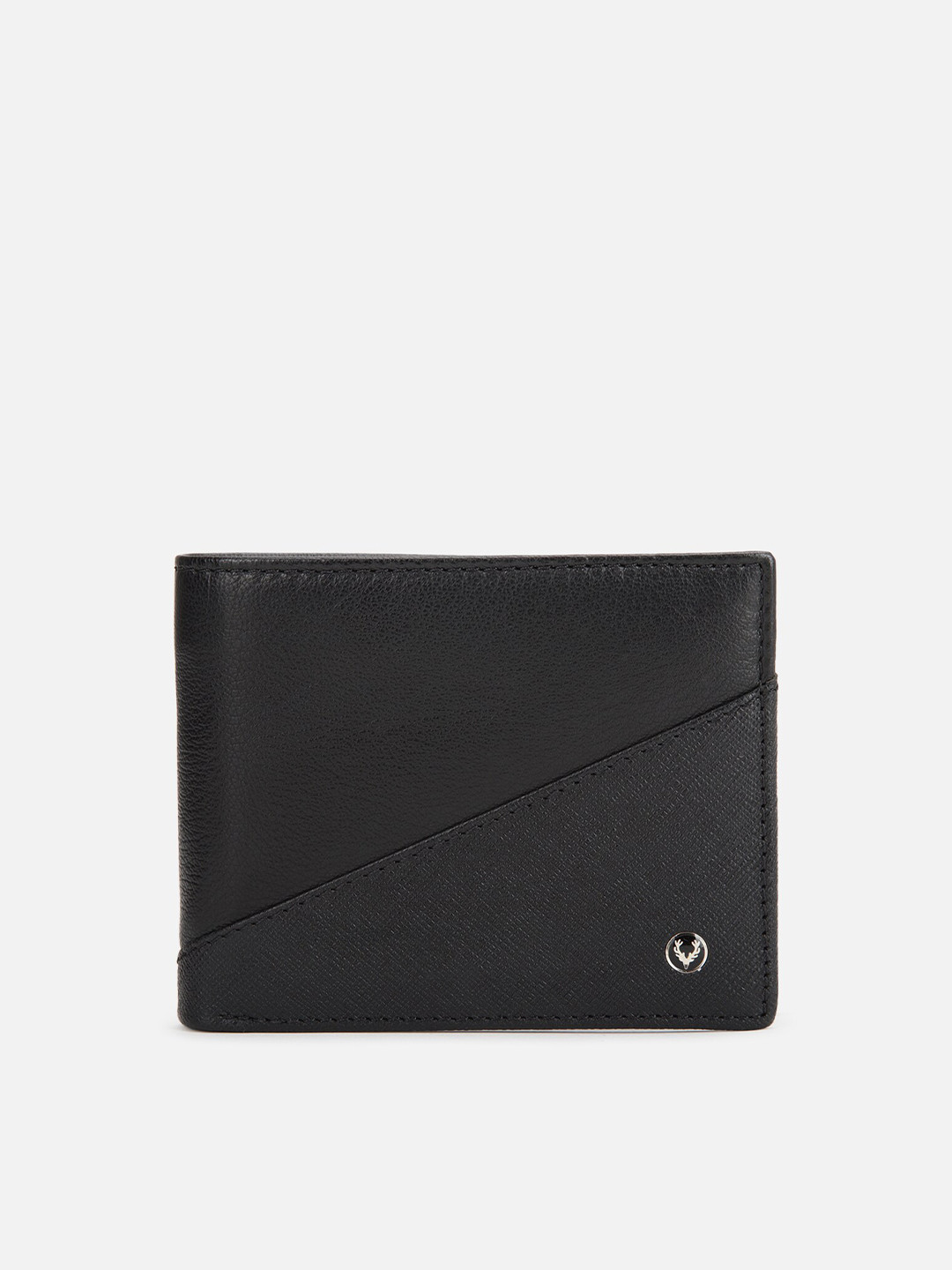 Buy Allen Solly Men Black Leather Two Fold Wallet Wallets for Men