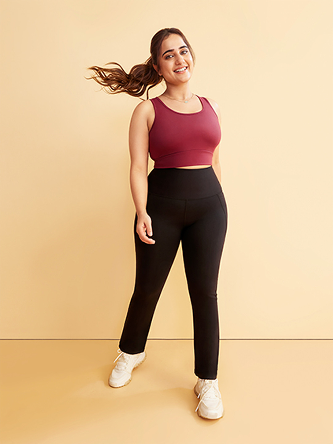 Buy Women Black High Waist Tall The Ultimate Flare Pants Track Pants for Women