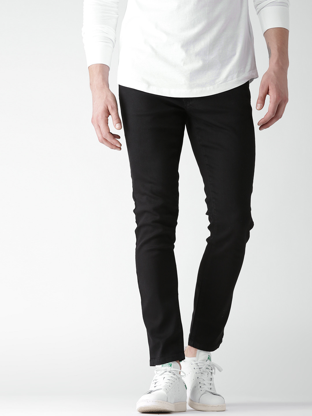 Buy FOREVER 21 Men Black Mid Rise Clean Look Jeans Jeans for Men