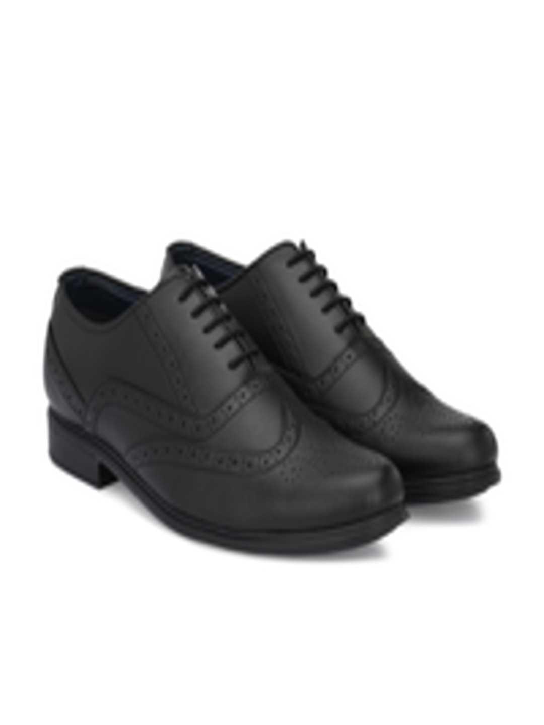 Buy Azzaro Black Men Black Solid Formal Brogue Shoes - Formal Shoes for ...