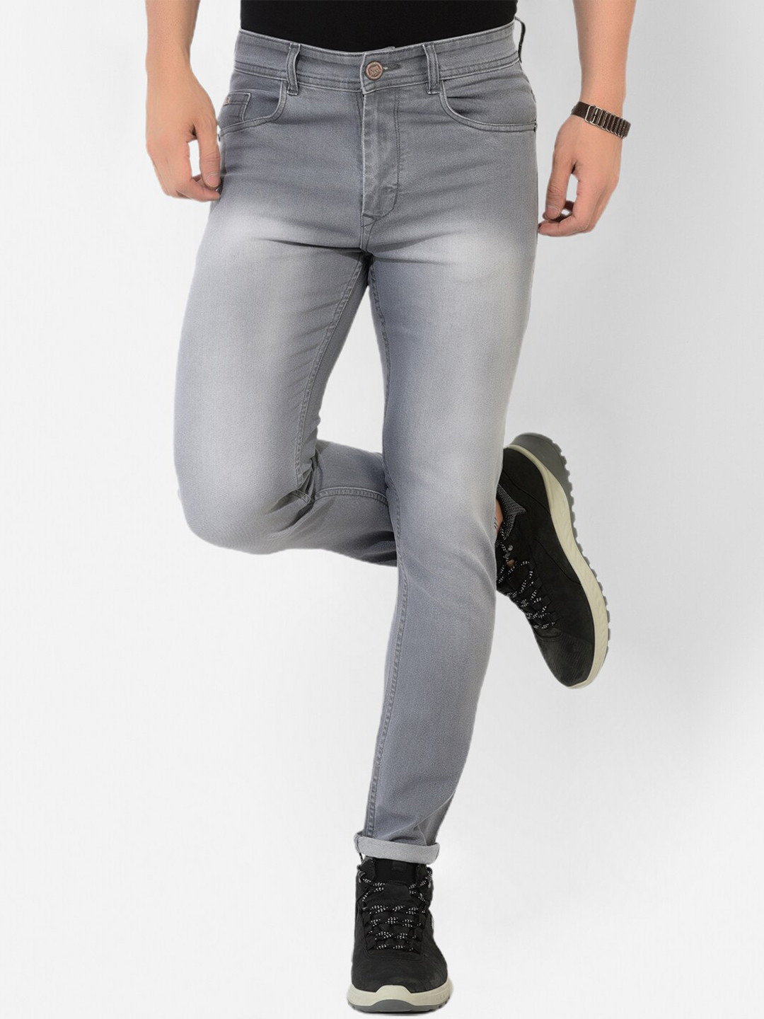 Buy COBB Men Grey Comfort Slim Fit Light Fade Jeans Jeans for Men