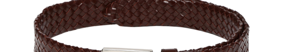 Buy Louis Philippe Men Brown Woven Design Belt - Belts for Men 1873327 | Myntra