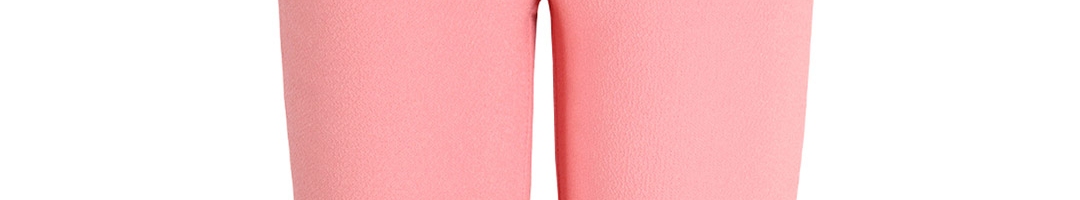 Buy CUTECUMBER Girls Pink Solid Regular Fit Capris - Capris for Girls ...