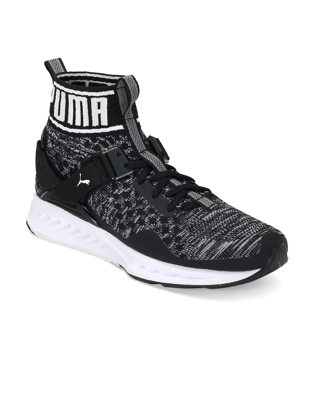 Buy Puma Women Black IGNITE EvoKNIT High Top Sports Shoes Sports
