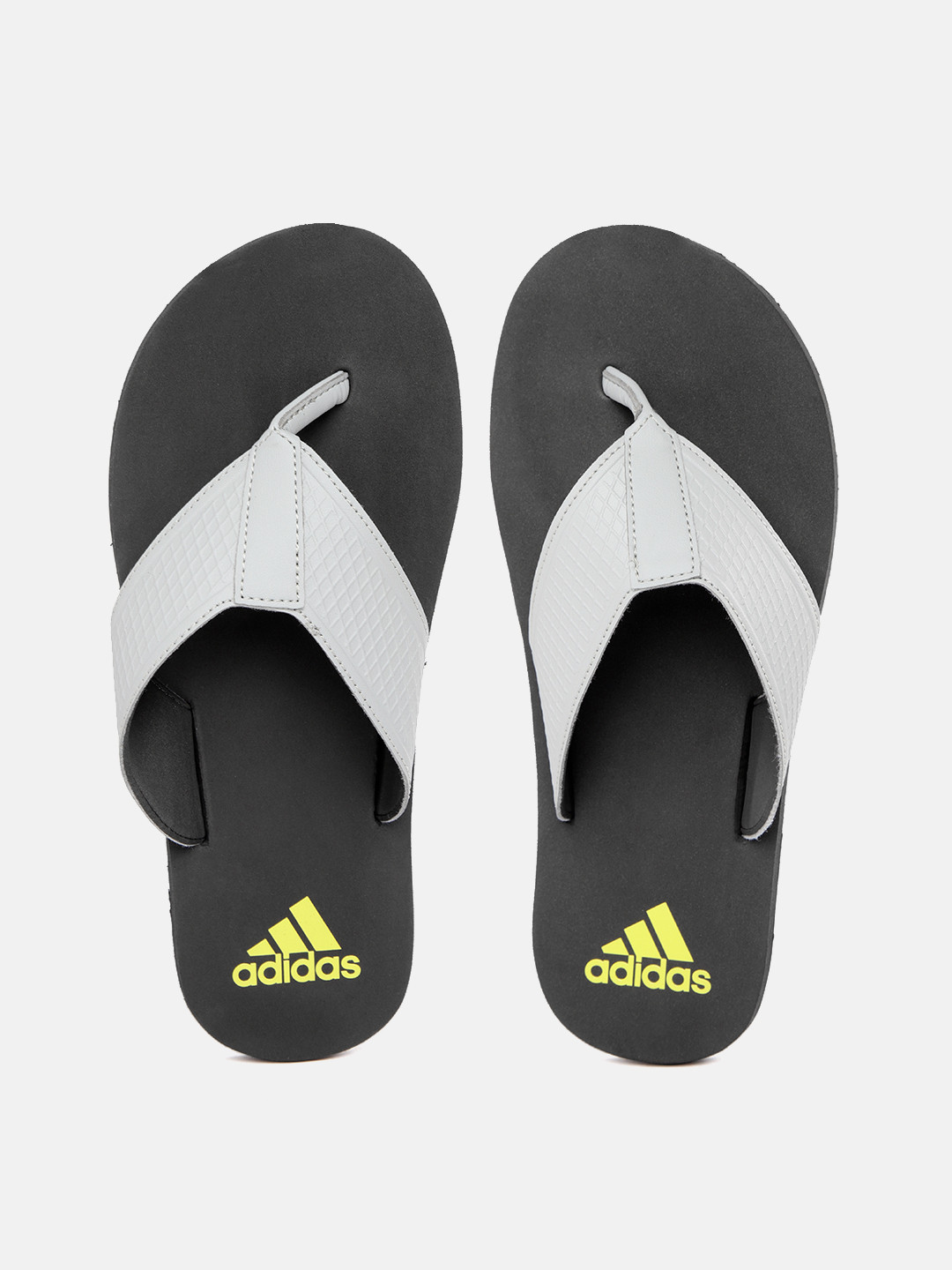 adidas flip flops grey