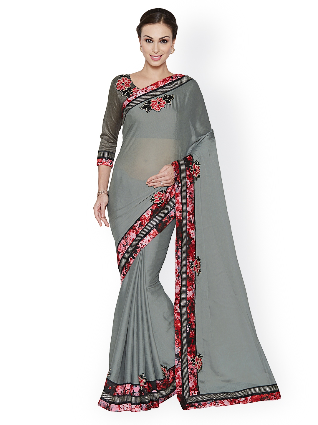 myntra saree gown