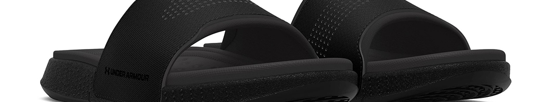 Buy UNDER ARMOUR Unisex Black Ansa Elevate Sliders - Flip Flops for ...