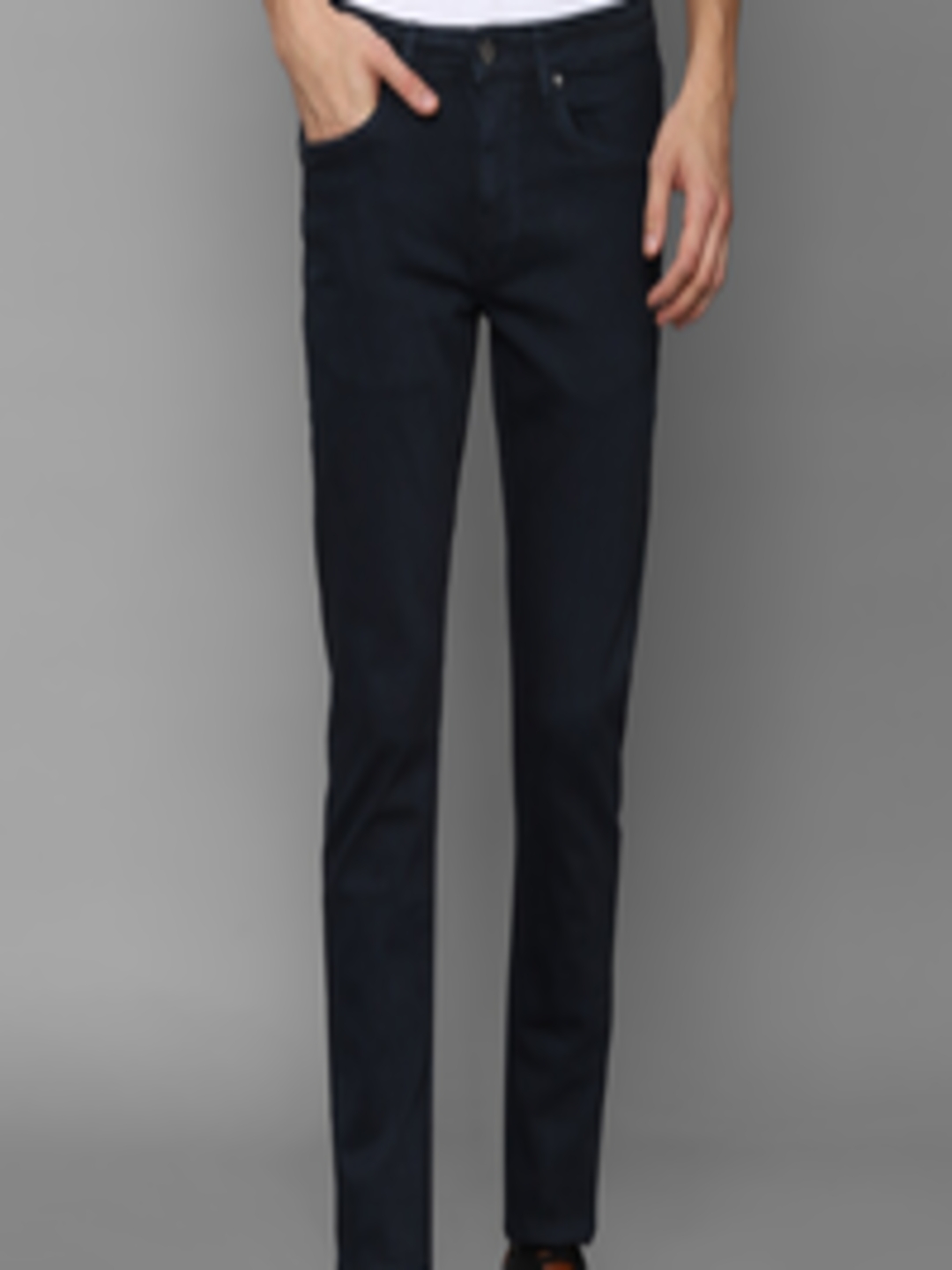 Buy Louis Philippe Jeans Men Navy Blue Slim Fit Jeans - Jeans for Men ...