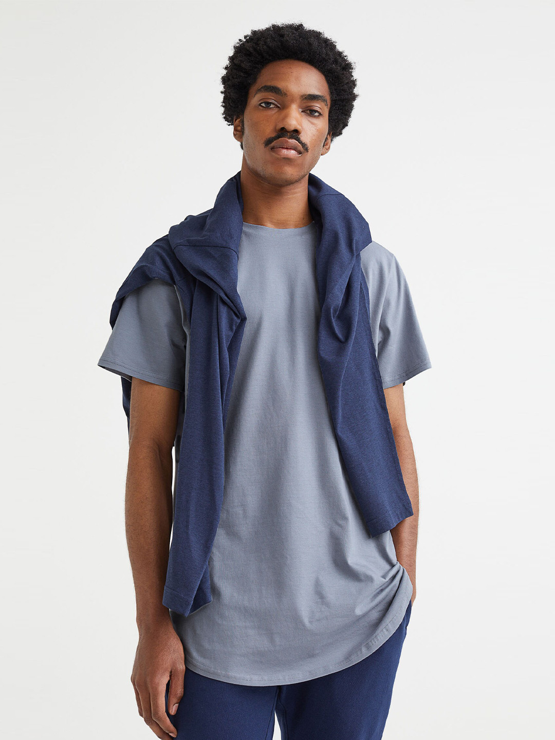 Buy H&M Men 2 Pack Long Fit T Shirts Tshirts for Men 18743040 Myntra