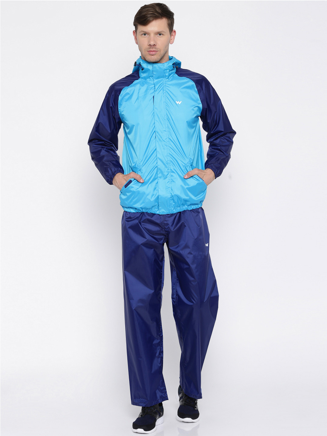 Buy Wildcraft Blue Waterproof Rain Jacket With Trousers Rain Jacket