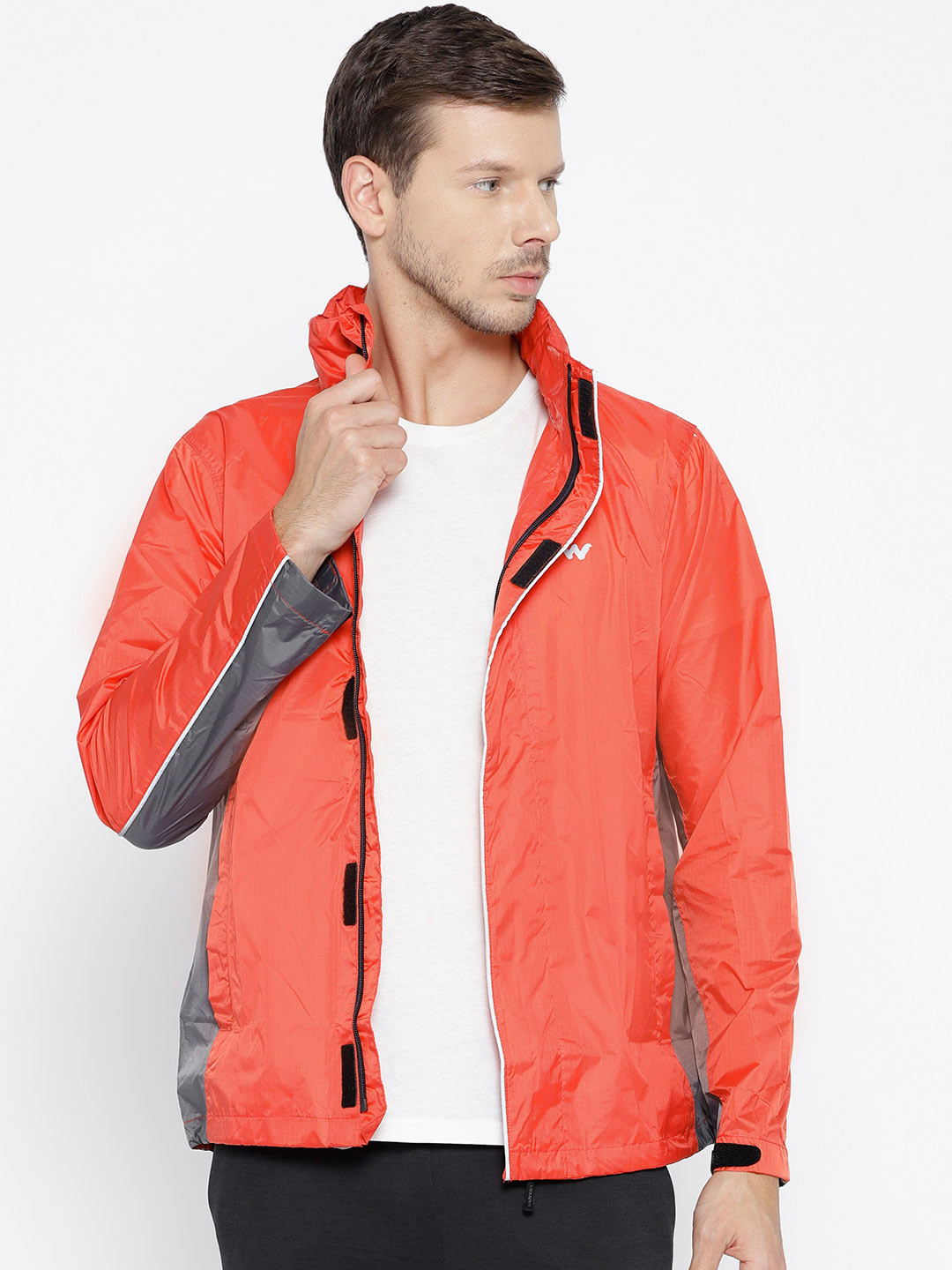 Buy Wildcraft Orange Solid Rain Pro Cheater Rain Jacket for Men 1875024 Myntra