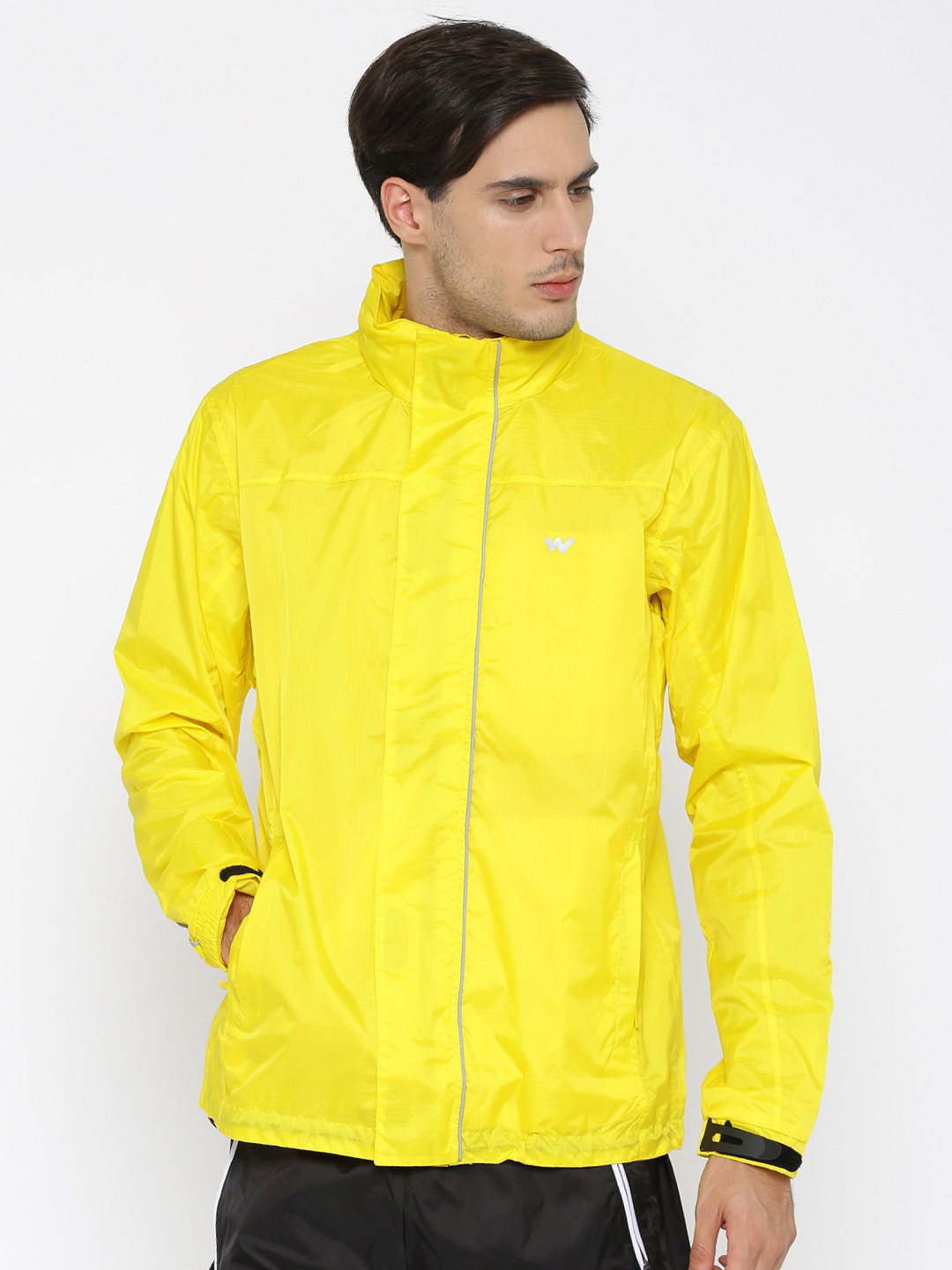 Buy Wildcraft Yellow Hooded Rain Pro Jacket Rain Jacket for Men