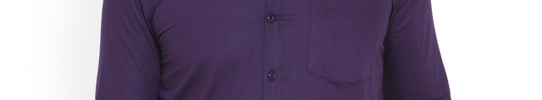 Buy JAINISH Men Purple Solid Regular Fit Formal Shirt - Shirts for Men ...