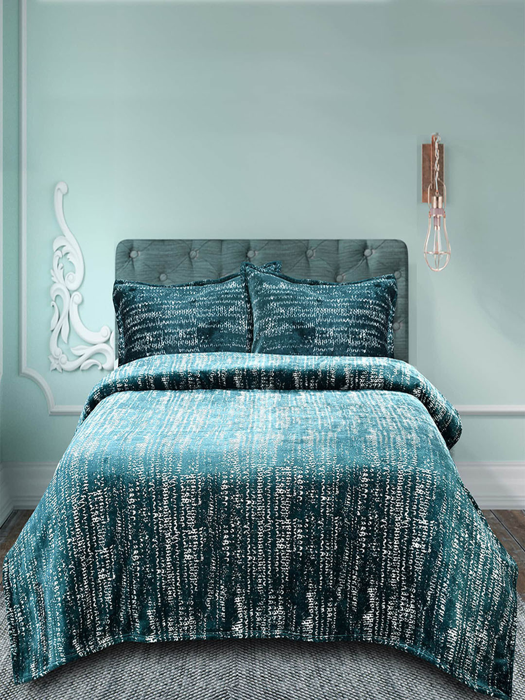 Buy Hammer Home Unisex Blue Blankets Quilts And Dohars Blankets