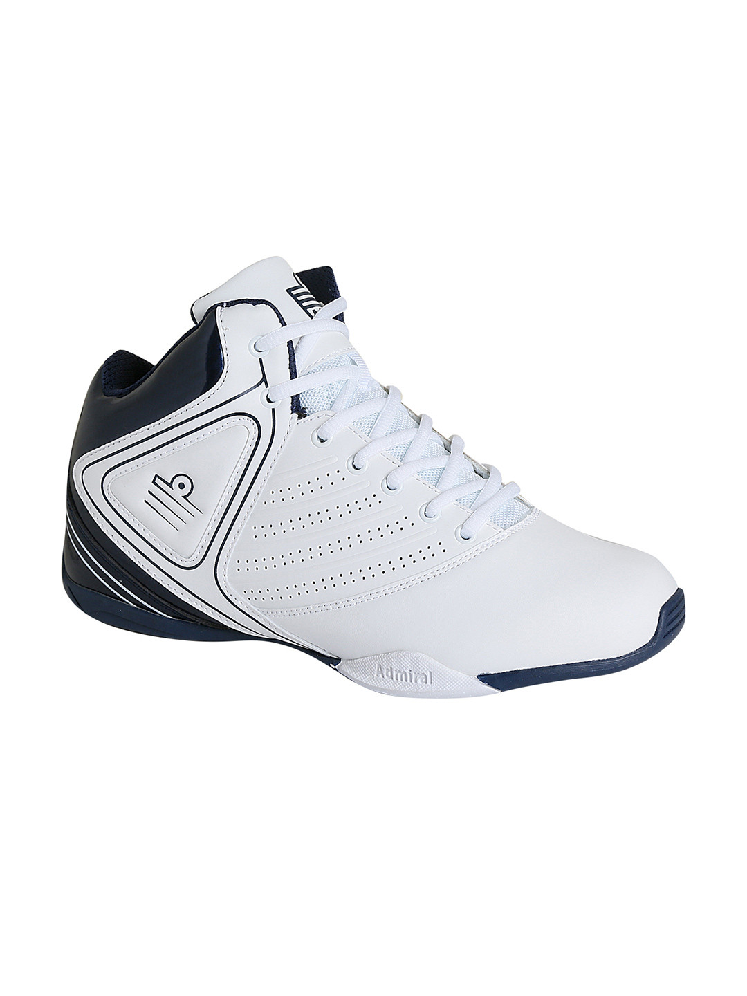 Buy Admiral Men White & Navy Colourblocked Leather Dribbler Basketball