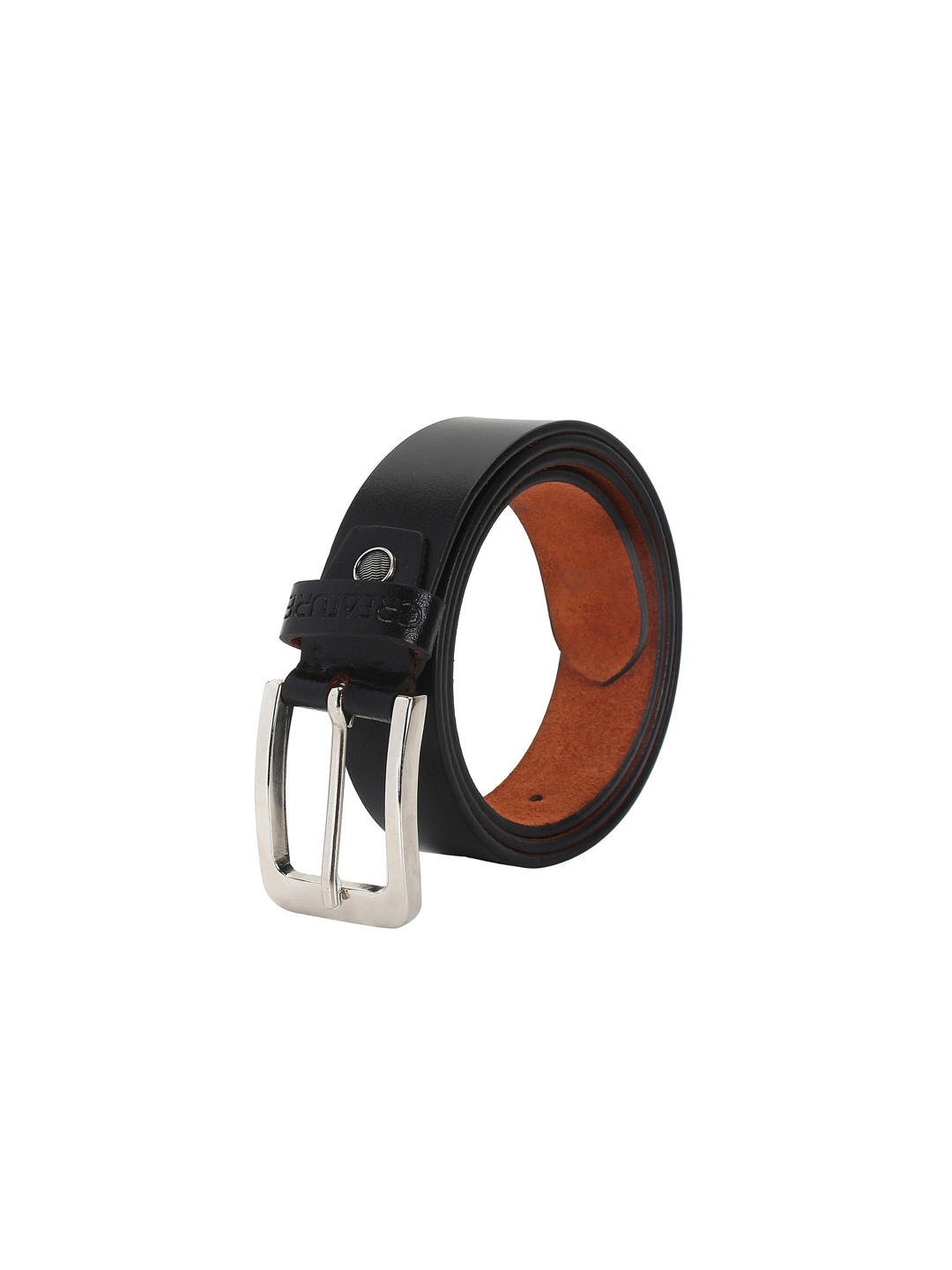 Buy Creature Men Black Genuine Leather Belt Belts for Men 18765200