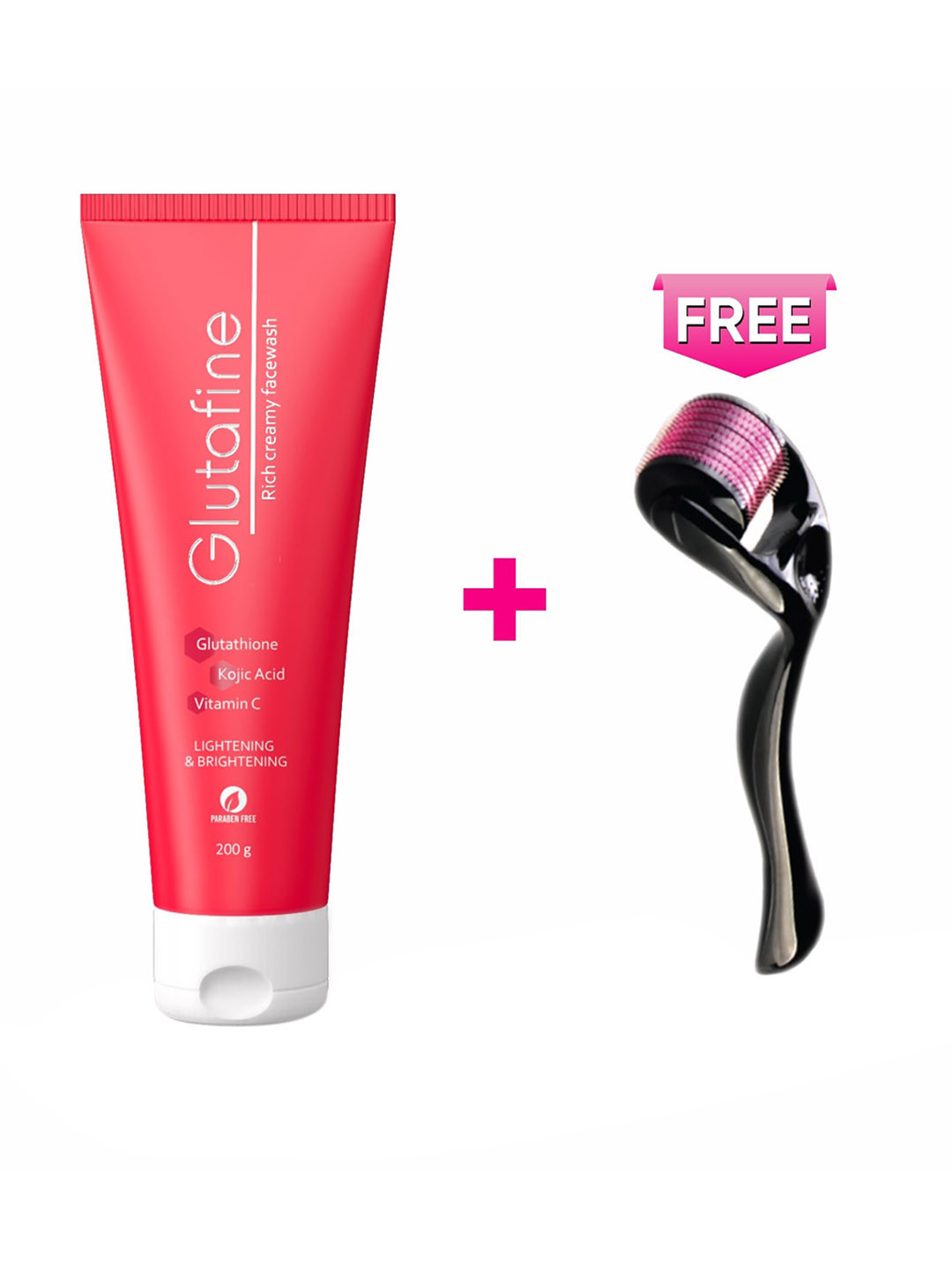 Buy Glutafine Rich Creamy Face Wash With Free Derma Roller 200g Face Wash And Cleanser for