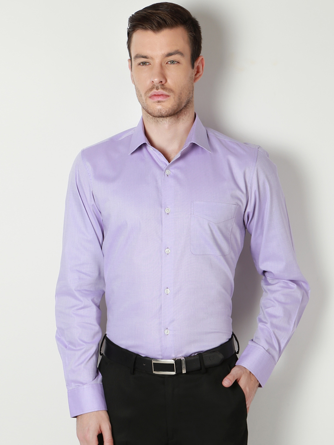 Buy Peter England Men Purple Formal Shirt - Shirts for Men 1877397 | Myntra