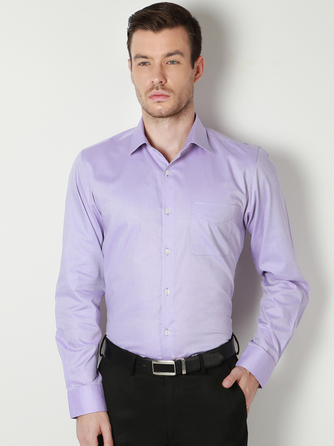 Buy Peter England Men Purple Formal Shirt Shirts for Men 1877397 Myntra