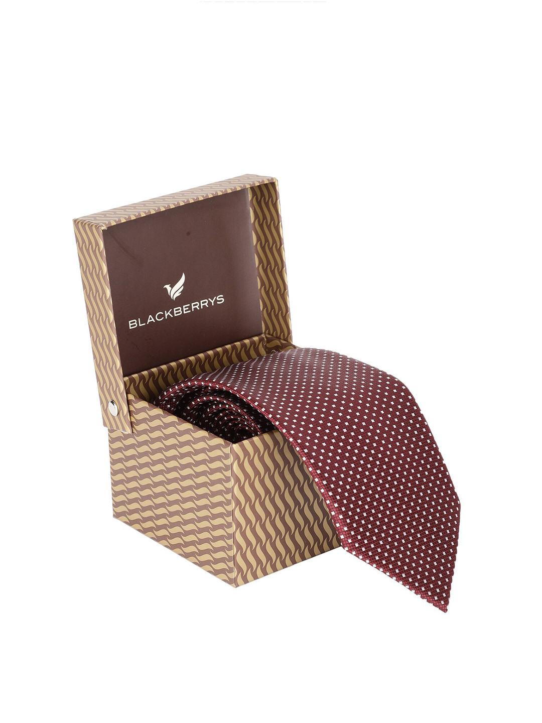 Buy Blackberrys Men Red White Printed Broad Tie Ties for Men