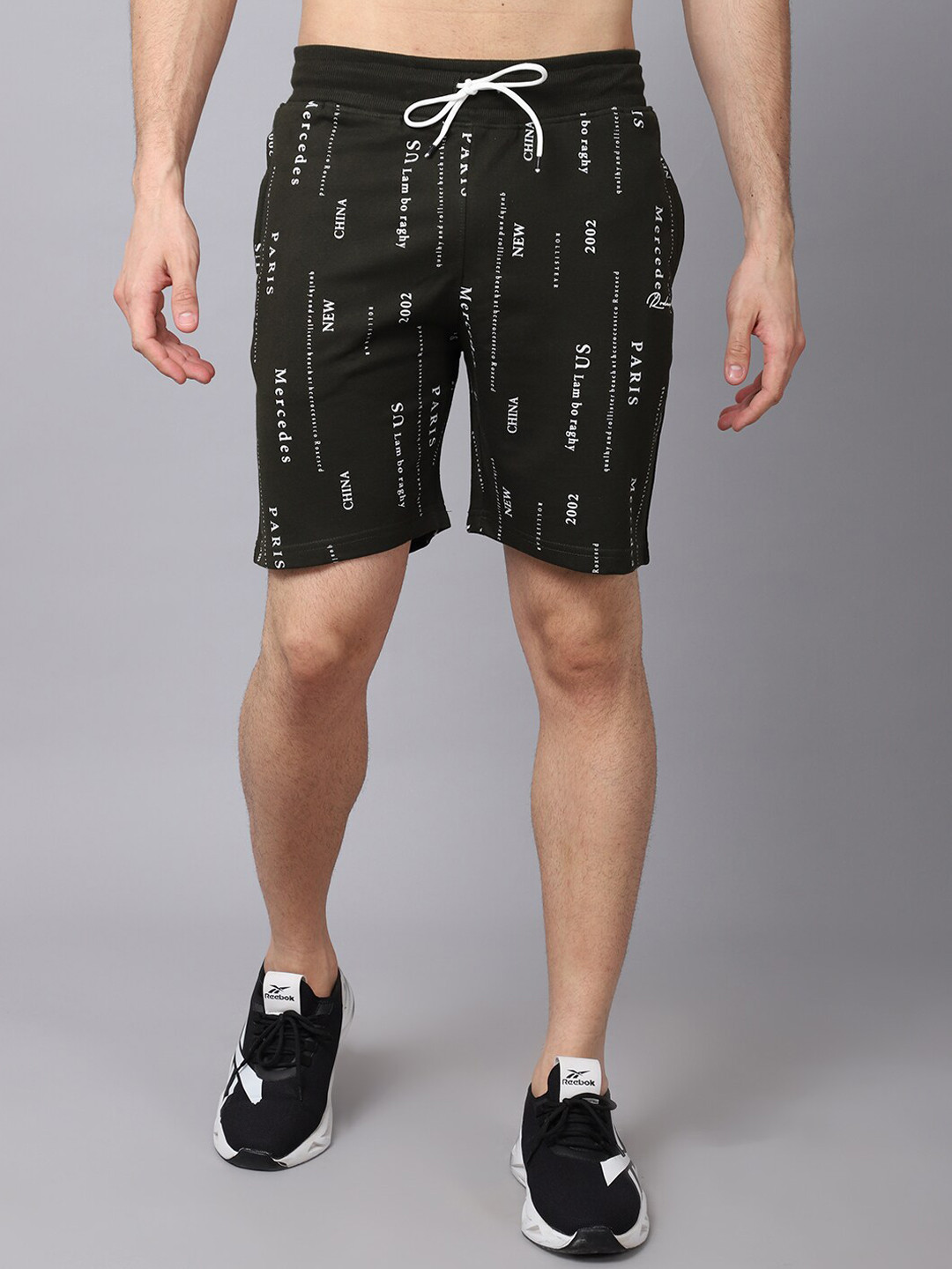 Buy Rodamo Men Green Printed Slim Fit Shorts Shorts for Men 18778048