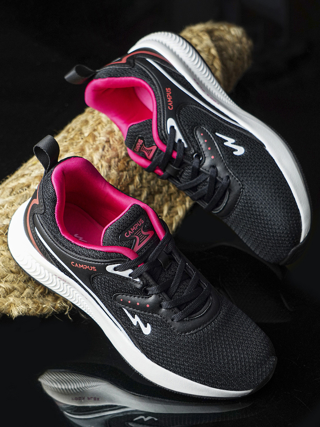 Buy Campus Women Black Mesh Running Shoes Sports Shoes for Women