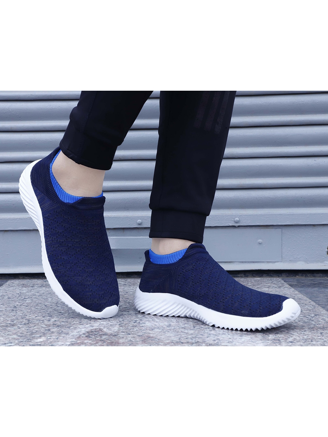 Buy Aadi Men Blue Slip On Sneakers - Casual Shoes for Men 18795228 | Myntra